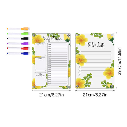 Multipurpose Magnetic Financial Planner + 6 Free Pens