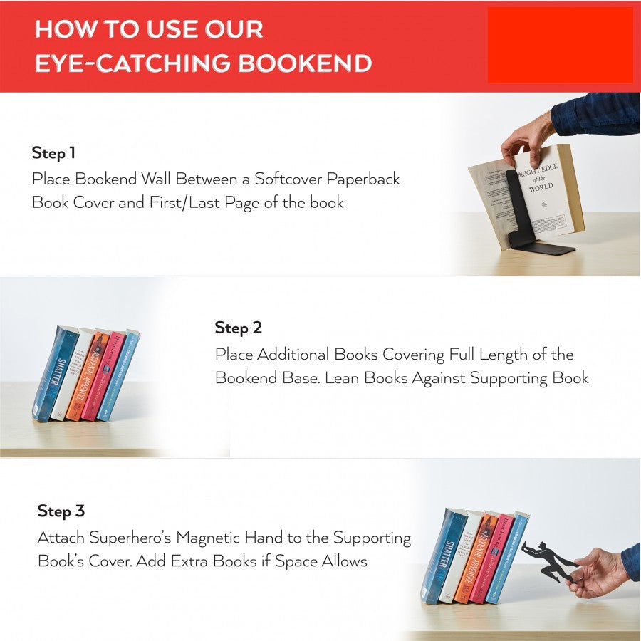 2026 Superhero Metal Book Holder